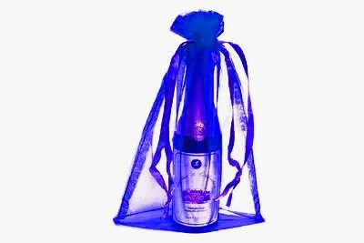 6x9 Royal Blue Sheer Organza Bags -10 pcs