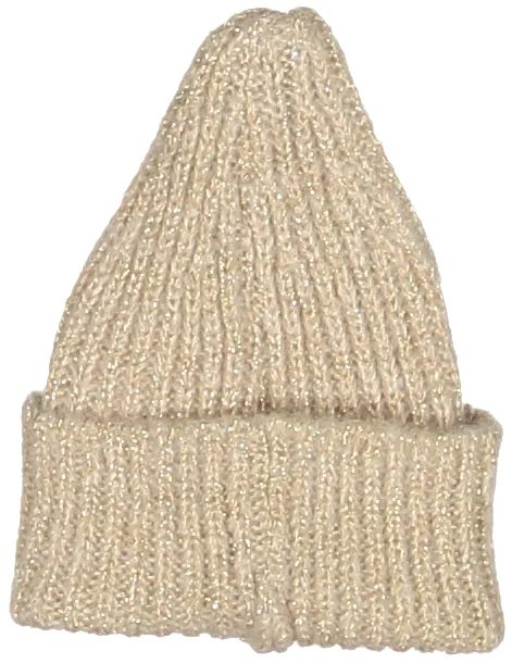 7024-BABY HAT WOOL-GOLD