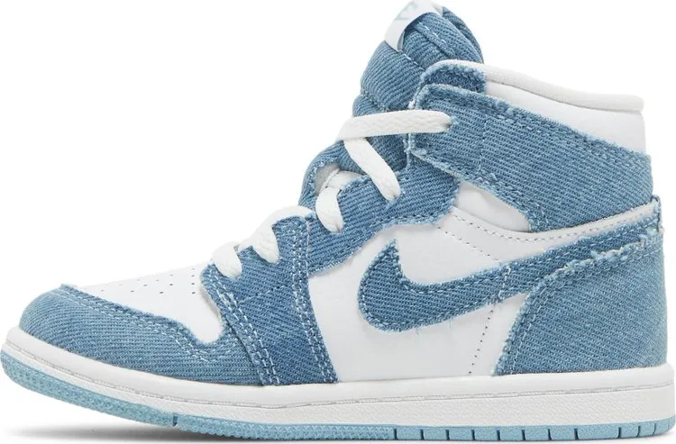 Air Jordan 1 Retro High OG TD Denim sneakers, white