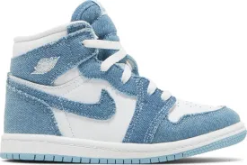 Air Jordan 1 Retro High OG TD Denim sneakers, white