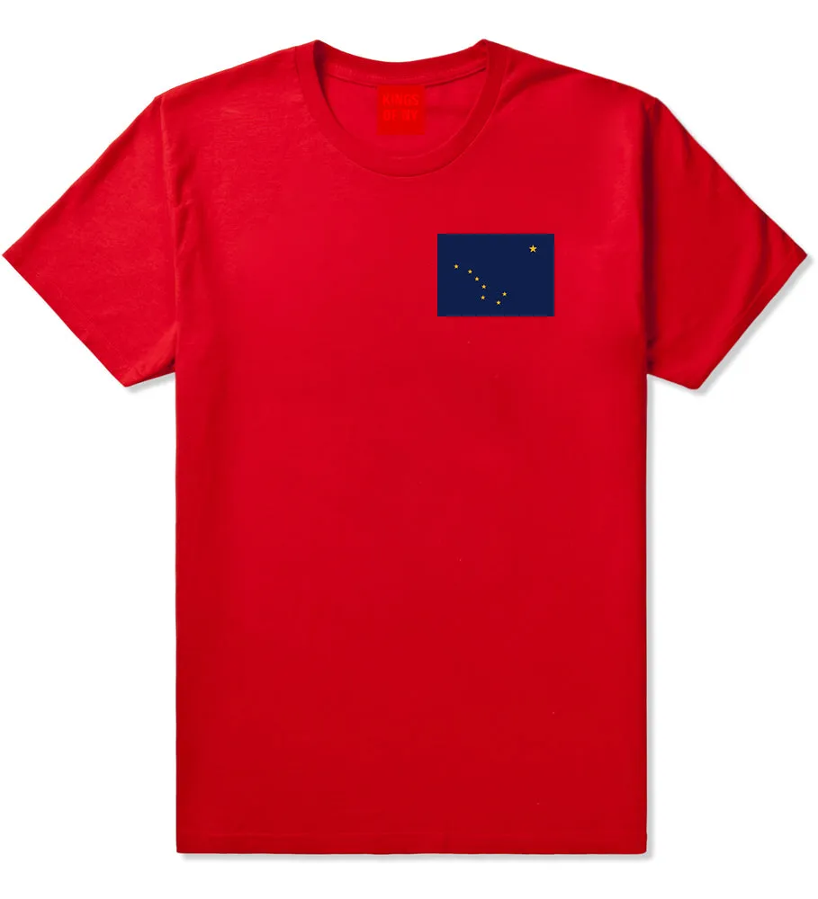 Alaska State Flag AK Chest Mens T-Shirt