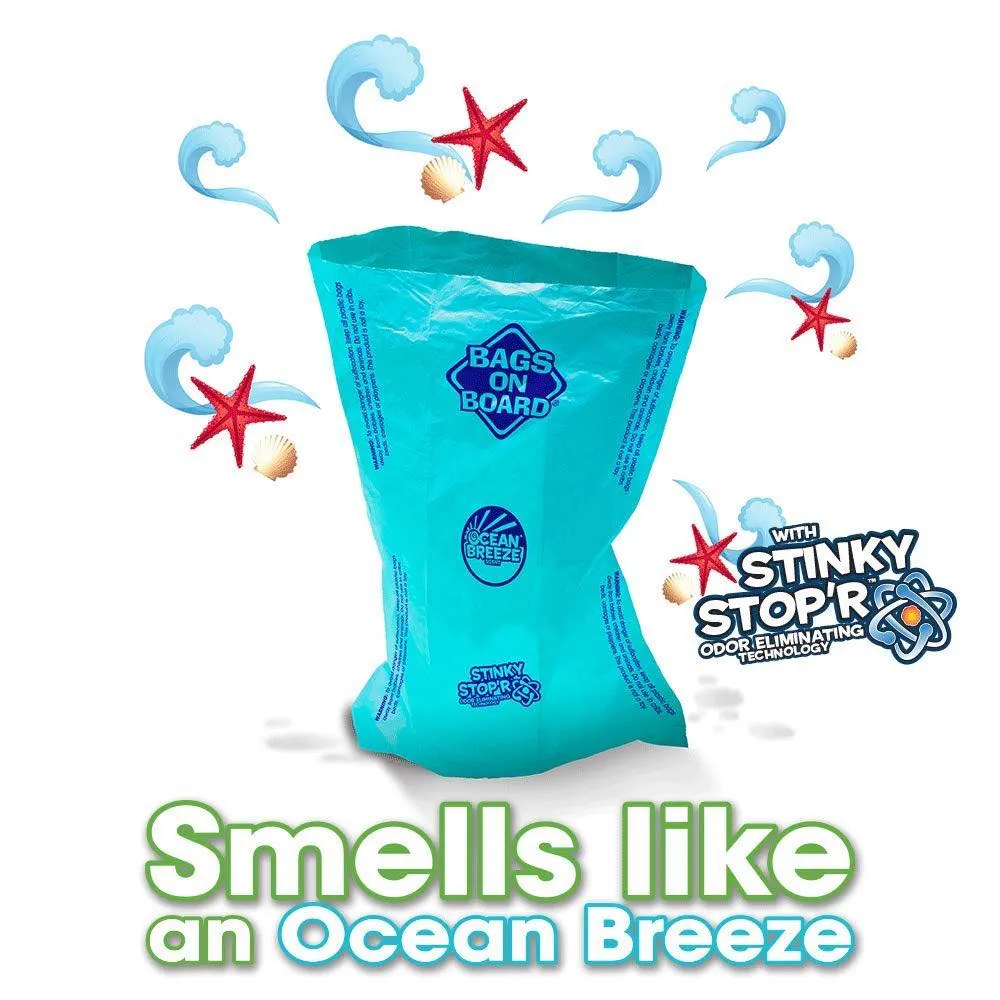 Bags On Board Ocean Breeze Scent Waste Bag Refill Pack 140ct