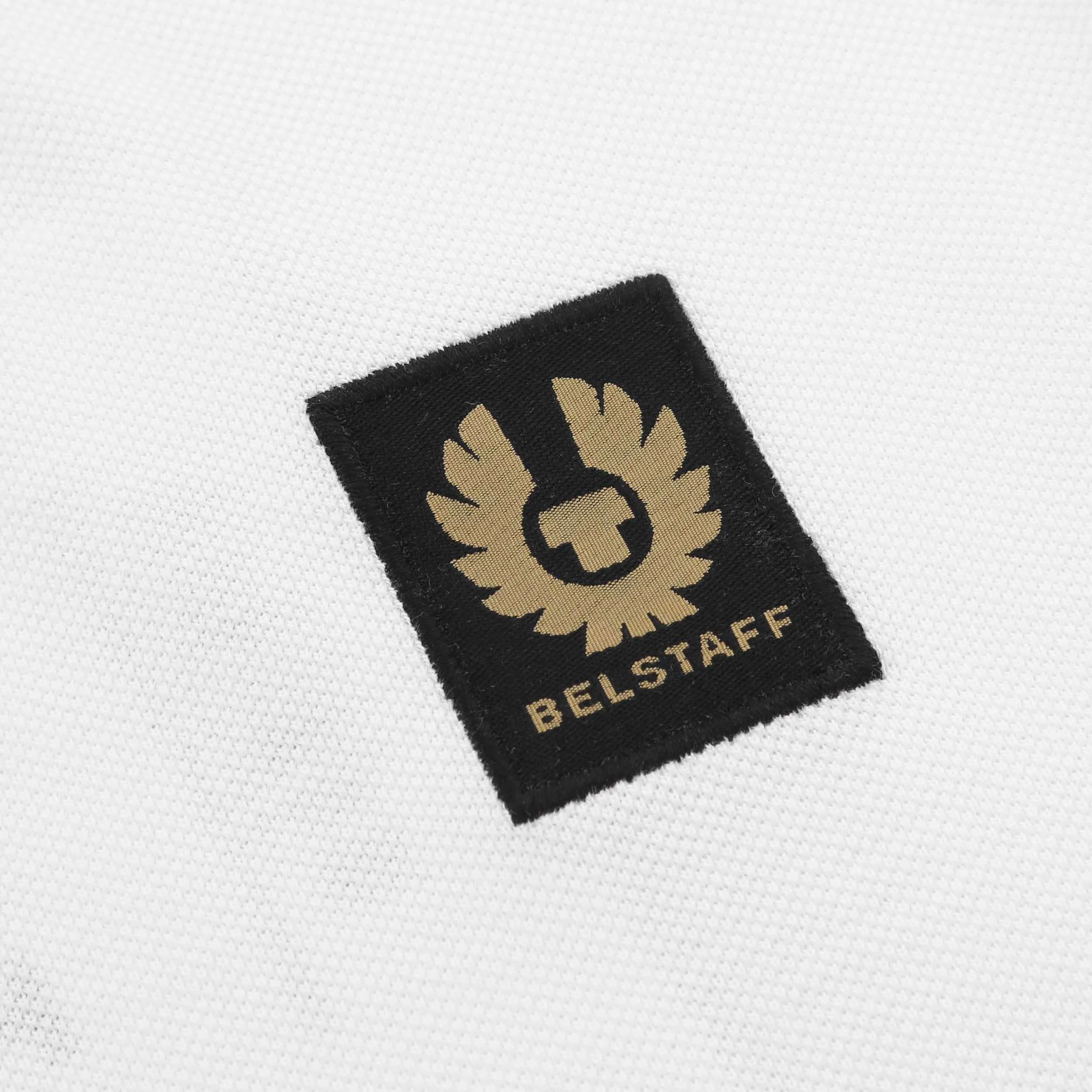 Belstaff Long Sleeve Polo Shirt in White