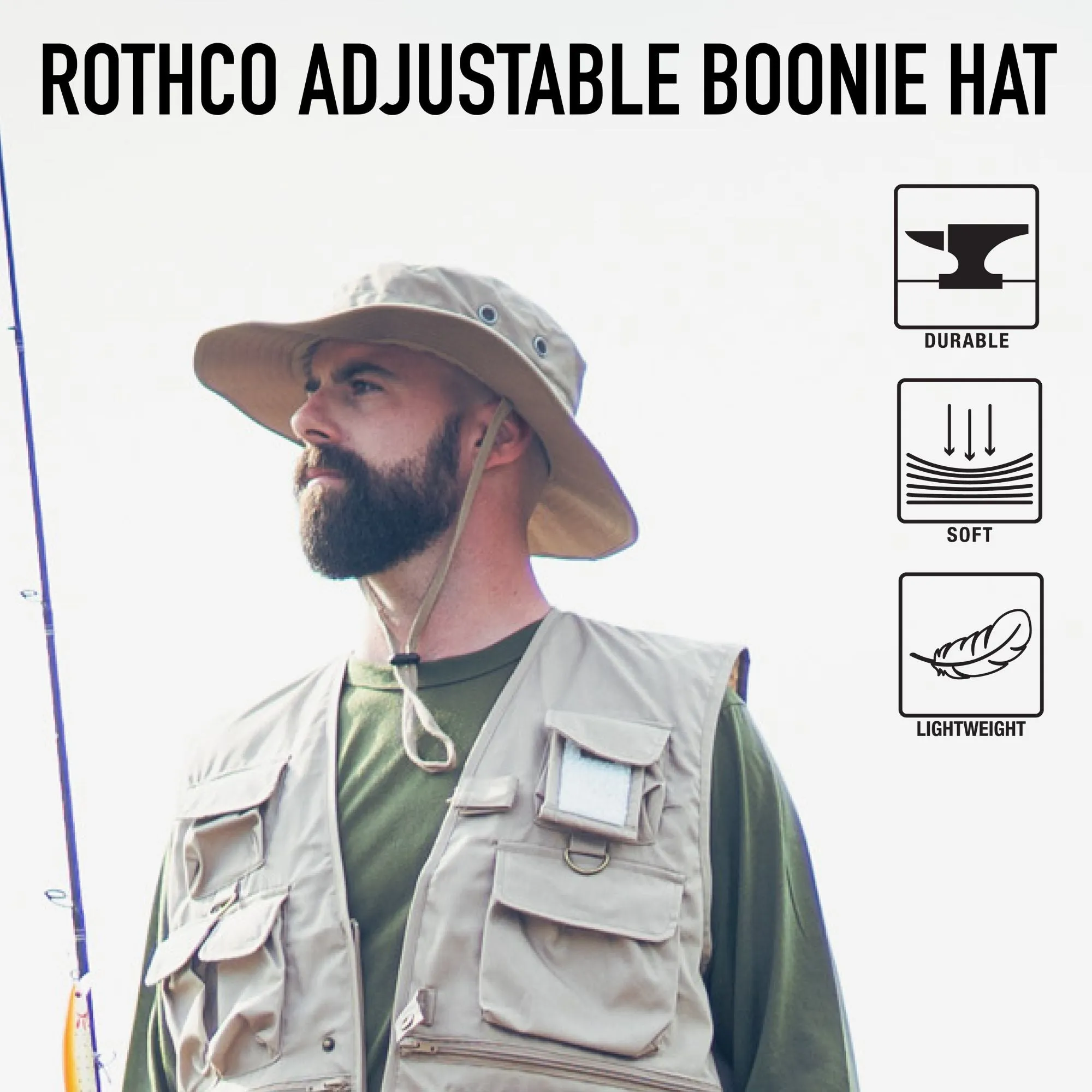 Black - Adjustable Boonie Hat