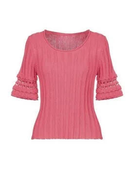 Blumarine Women Jumper Coral 12 UK