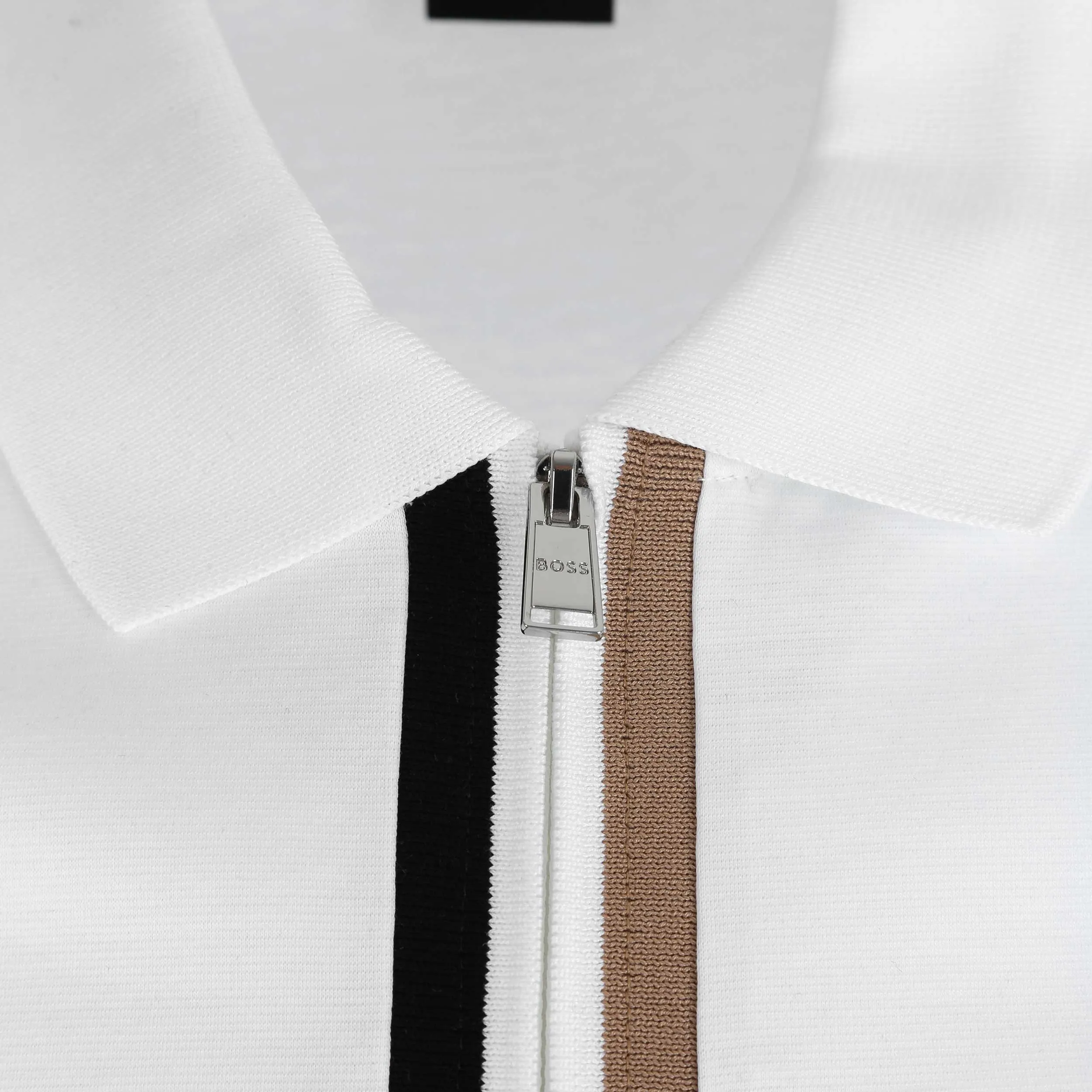 BOSS Paras 14 Polo Shirt in White