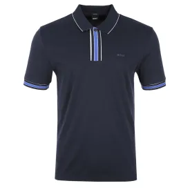 BOSS Parlay 185 Polo Shirt in Navy