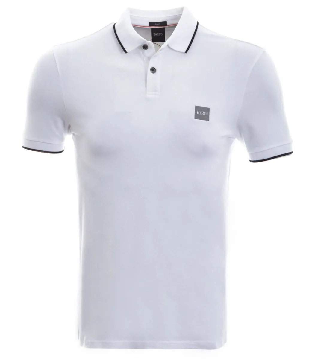 BOSS Passertip 1 Polo Shirt in White