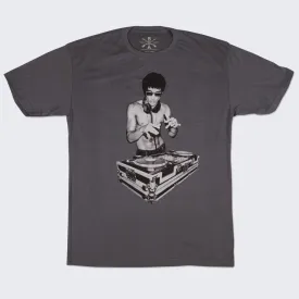 Bow and Arrow - Bruce Lee DJ T-shirt (Charcoal Gray)