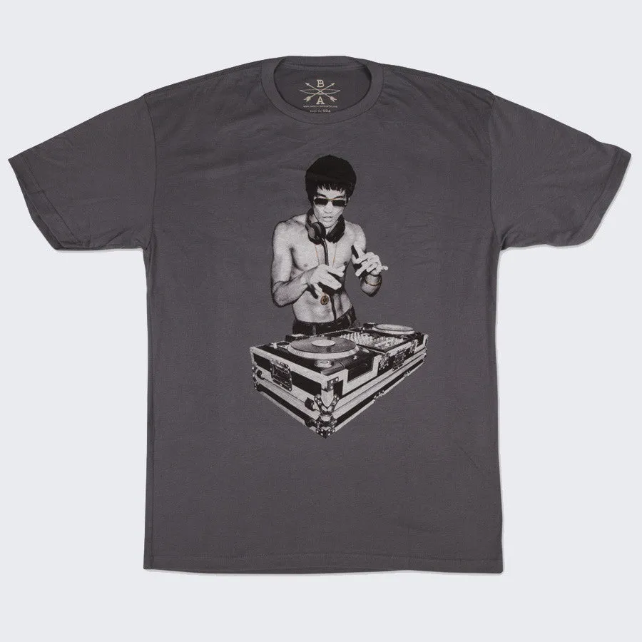 Bow and Arrow - Bruce Lee DJ T-shirt (Charcoal Gray)