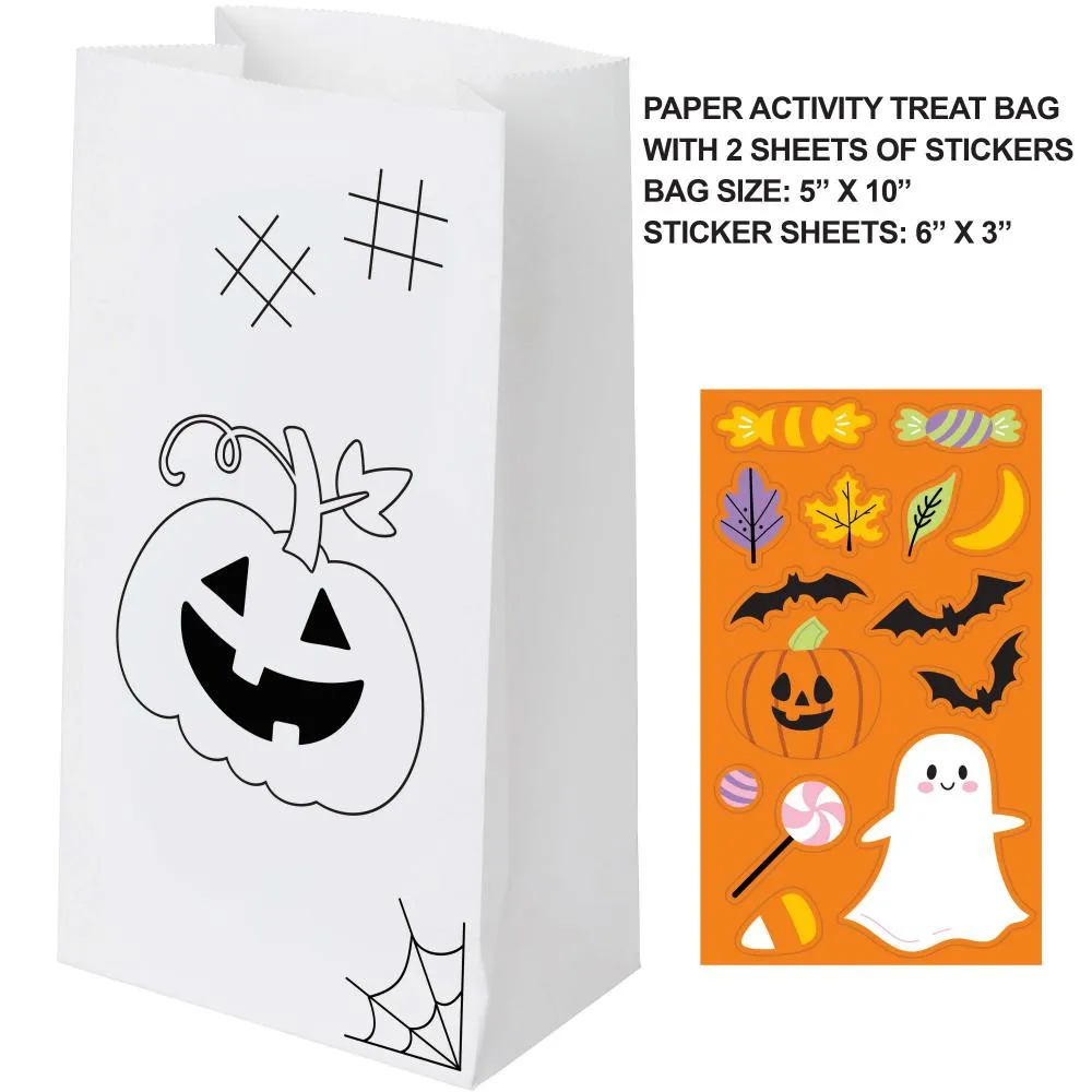 Bulk Halloween Paper Treat Bag (Case of 96)