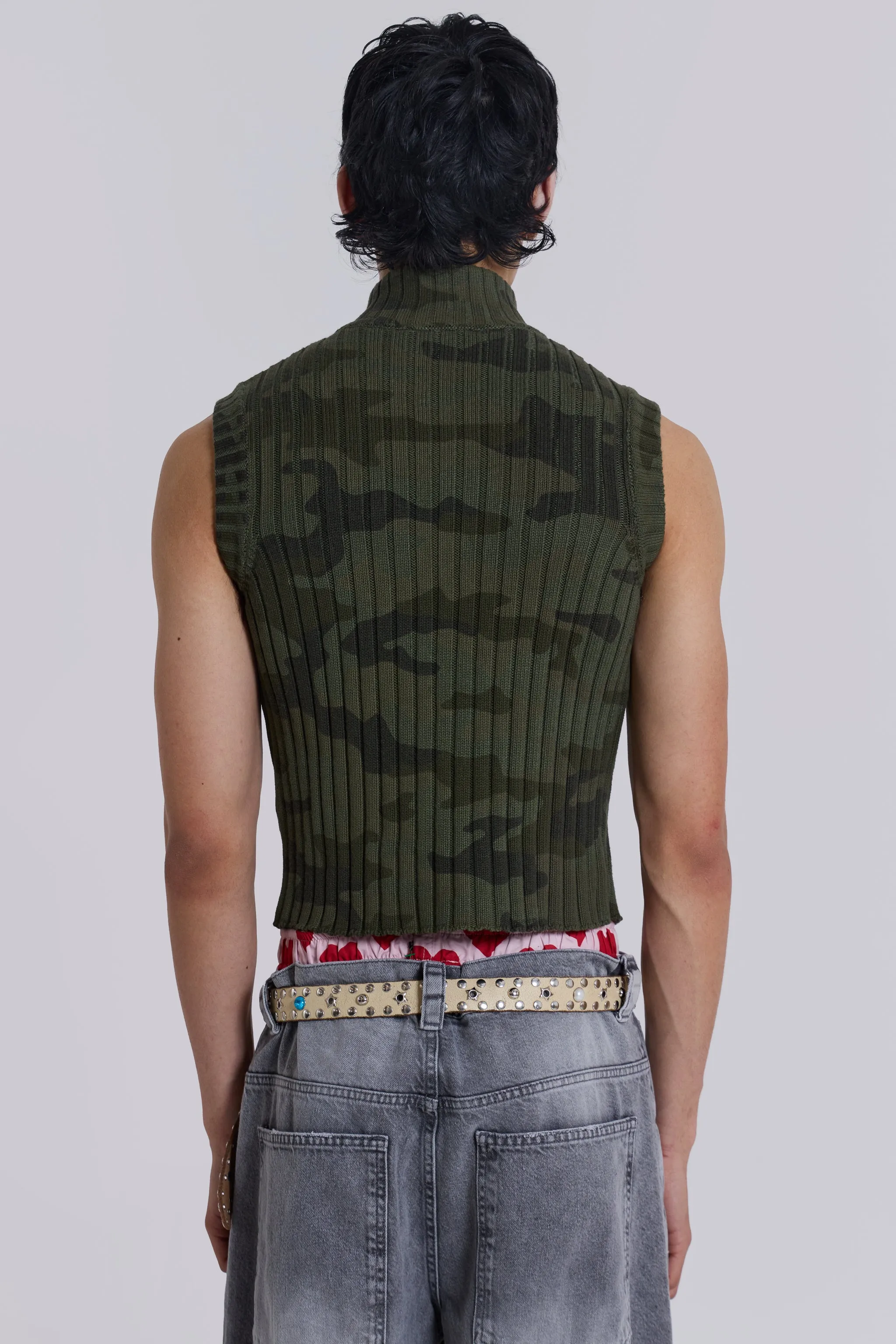 Camo Polar Knit Vest