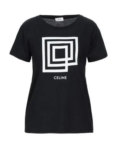 Celine Women T-shirt Black S INT