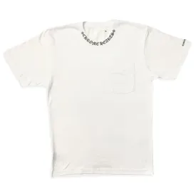 CHROME HEART NECK LOGO FUCK YOU SLEEVE T-SHIRT WHITE