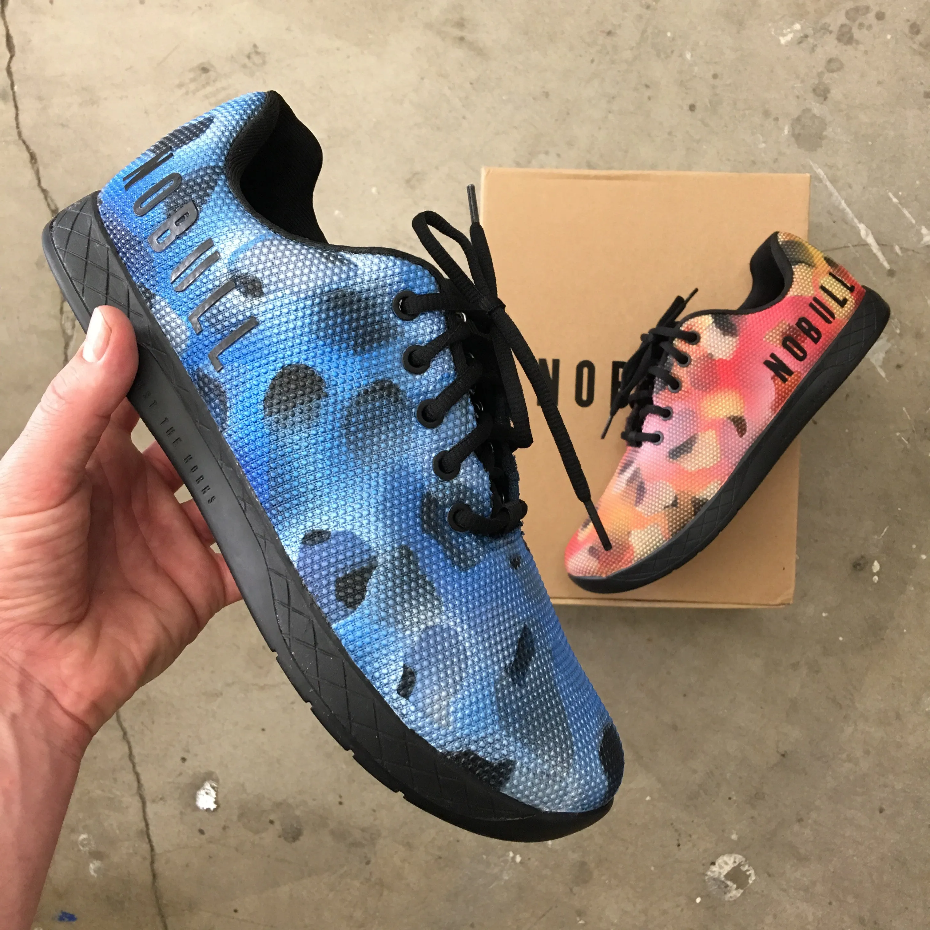 Custom Painted NOBULL Trainers - Fire & Ice