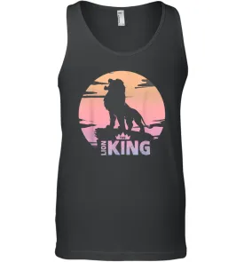 Disney The Lion King Live Action Sunset Pride Rock Poster Men Cotton Tank Top