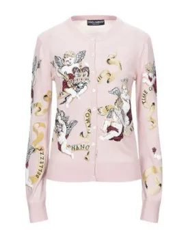 Dolce & Gabbana Women Cardigan Pink 8 UK