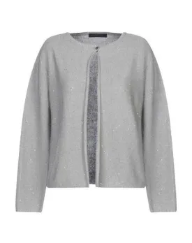 Fabiana Filippi Women Cardigan Grey 12 UK