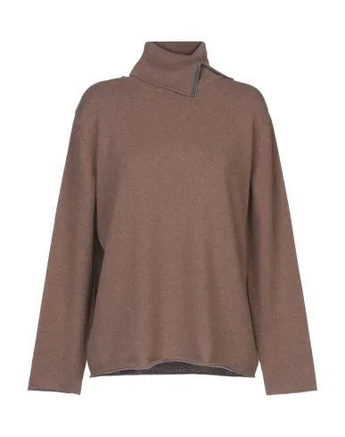 Fabiana Filippi Women Turtleneck Brown 14 UK