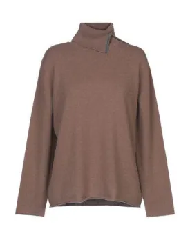 Fabiana Filippi Women Turtleneck Brown 14 UK