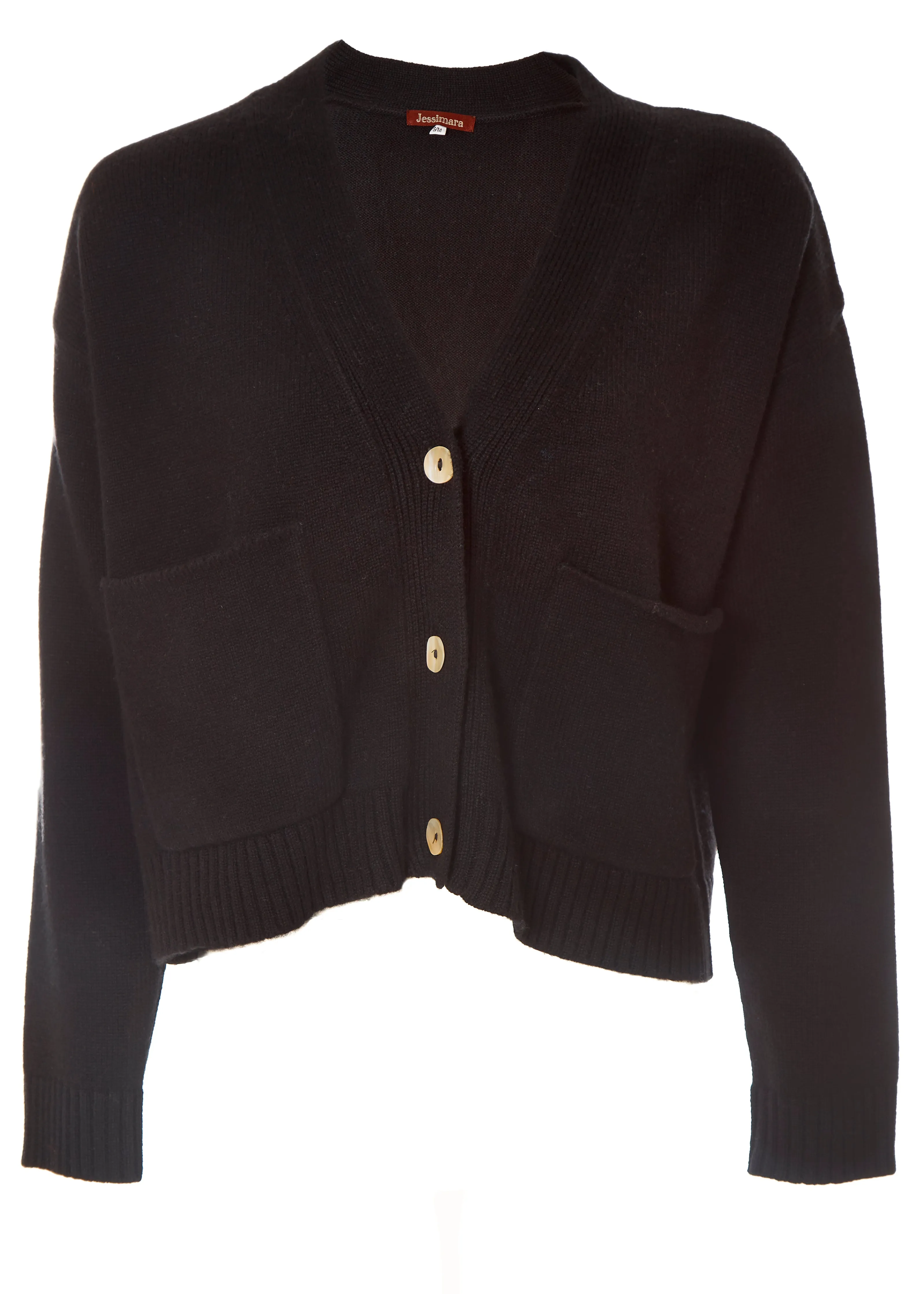 Gab Black Short Cardigan