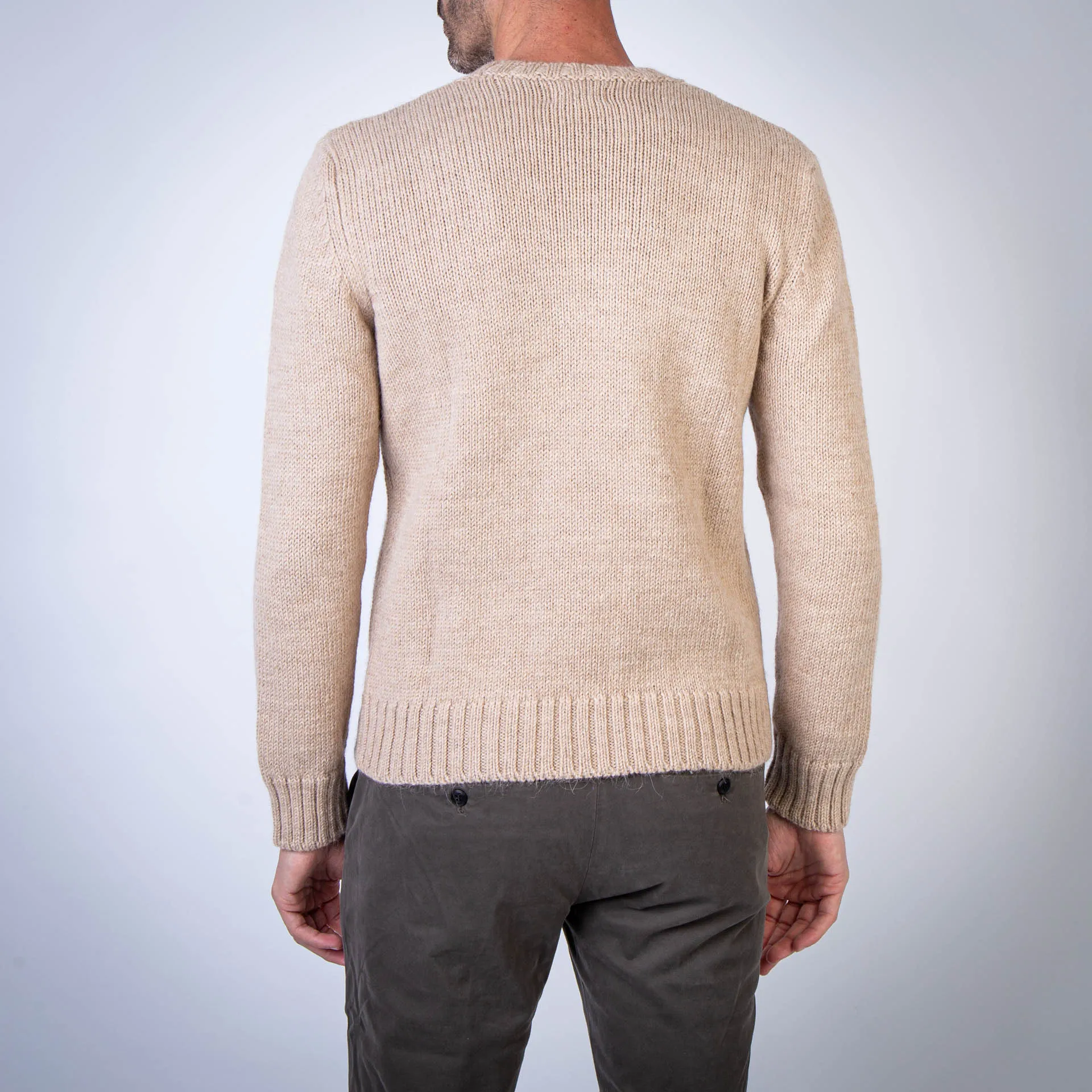 GRP FIRENZE SWEATER CC2 CREWNECK L.CAMEL KHAKI