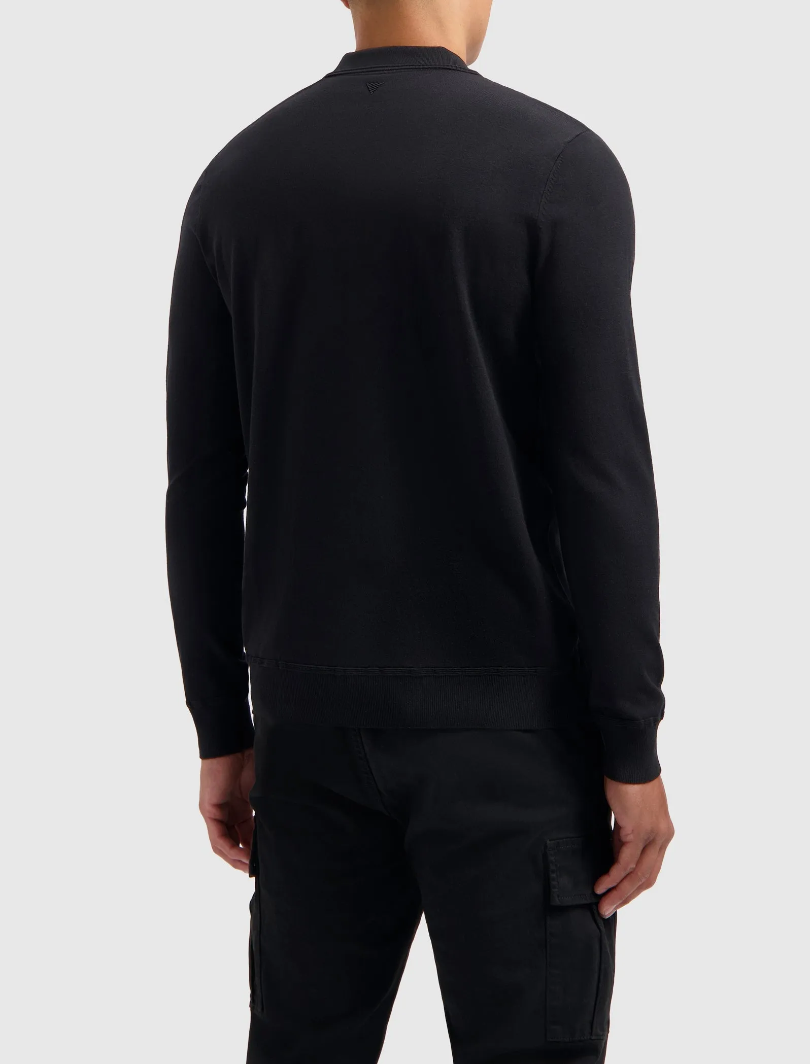 Halfzip Polo Knitwear | Black