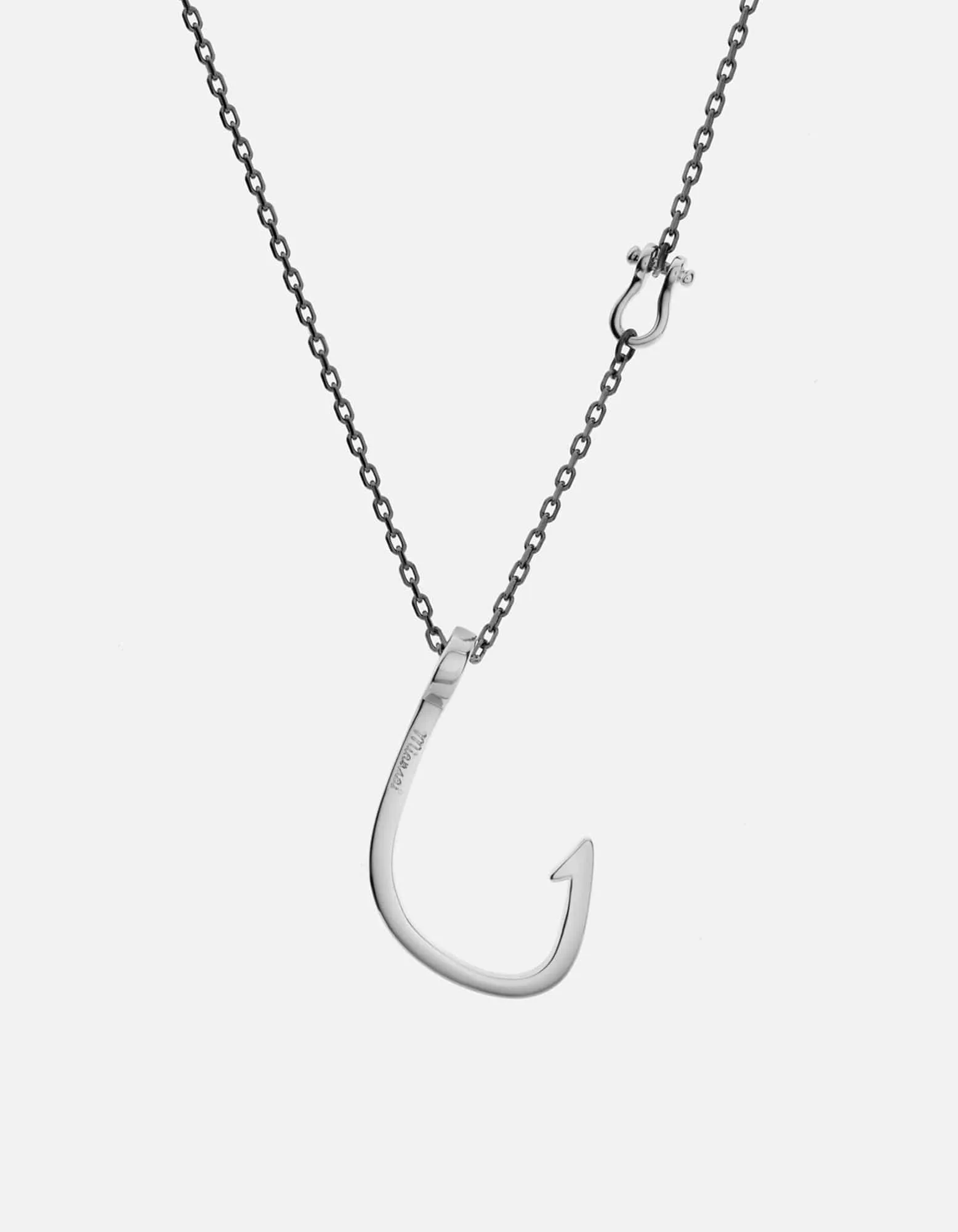 Hooked Necklace, Silver