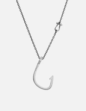 Hooked Necklace, Silver