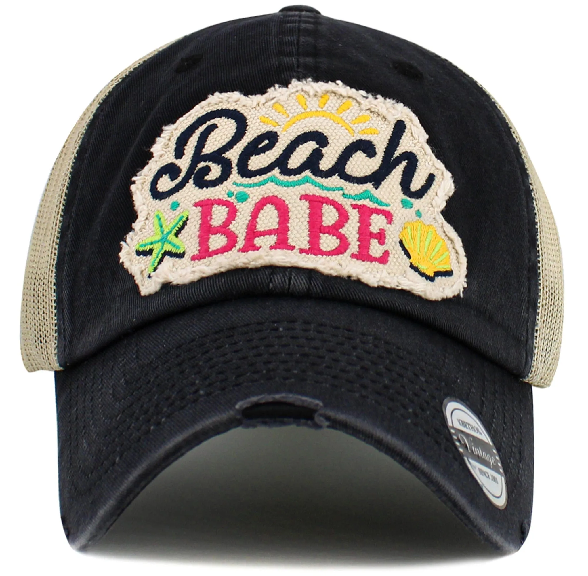 KBV1598 Beach Babe Meshback Baseball Cap