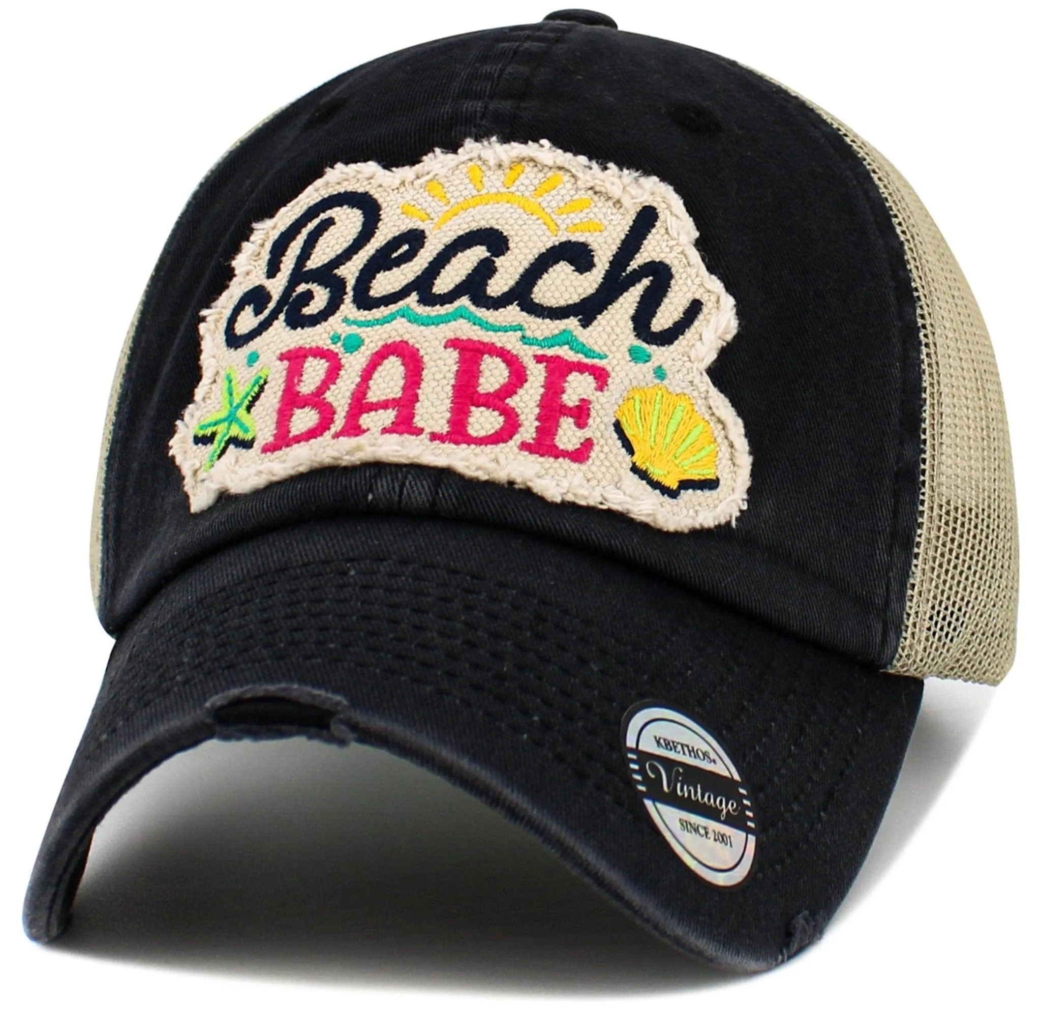 KBV1598 Beach Babe Meshback Baseball Cap