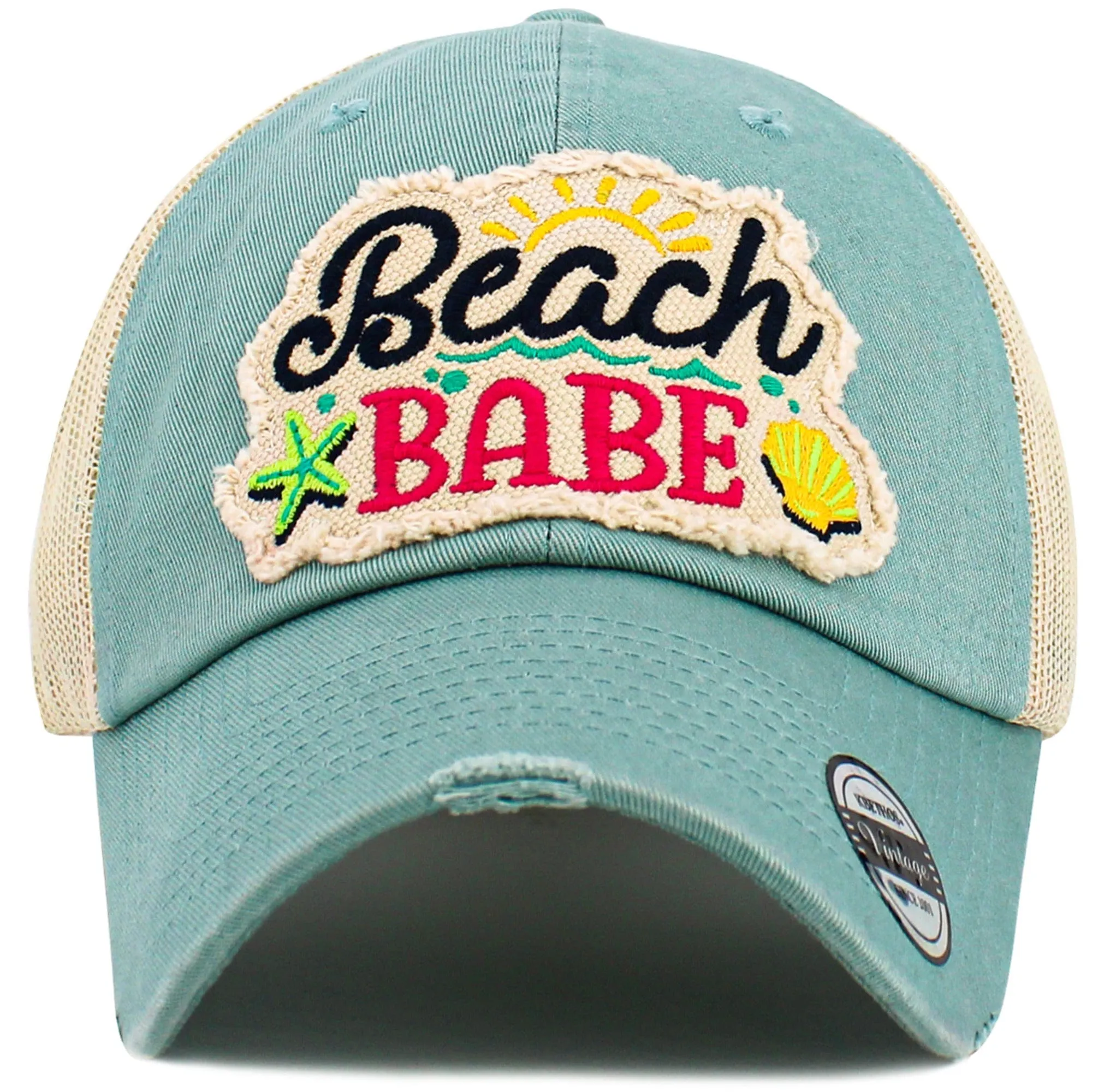 KBV1598 Beach Babe Meshback Baseball Cap