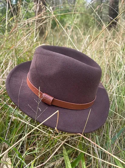 Kids Wool Fedora | Wombat Straight Brim