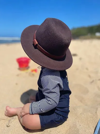 Kids Wool Fedora | Wombat Straight Brim