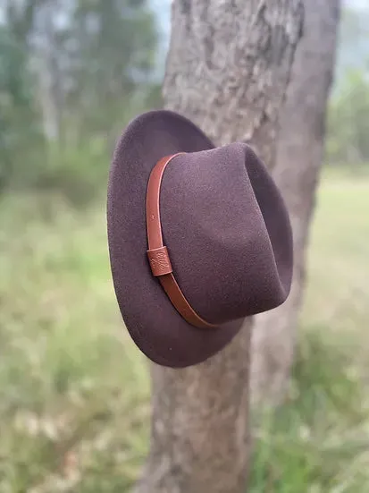 Kids Wool Fedora | Wombat Straight Brim