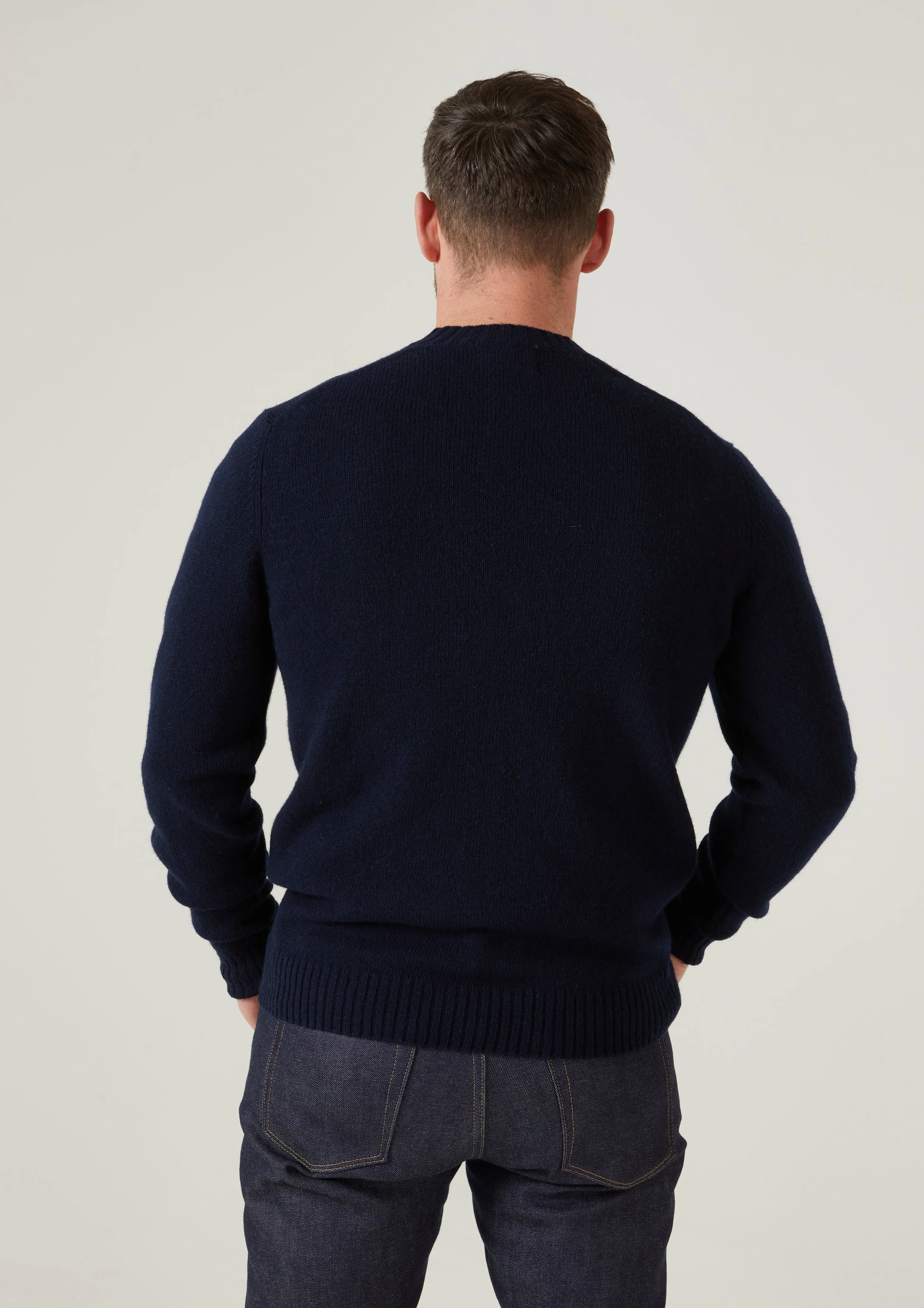 Kinnadie Supersoft Shetland Jumper In Concord - Regular Fit