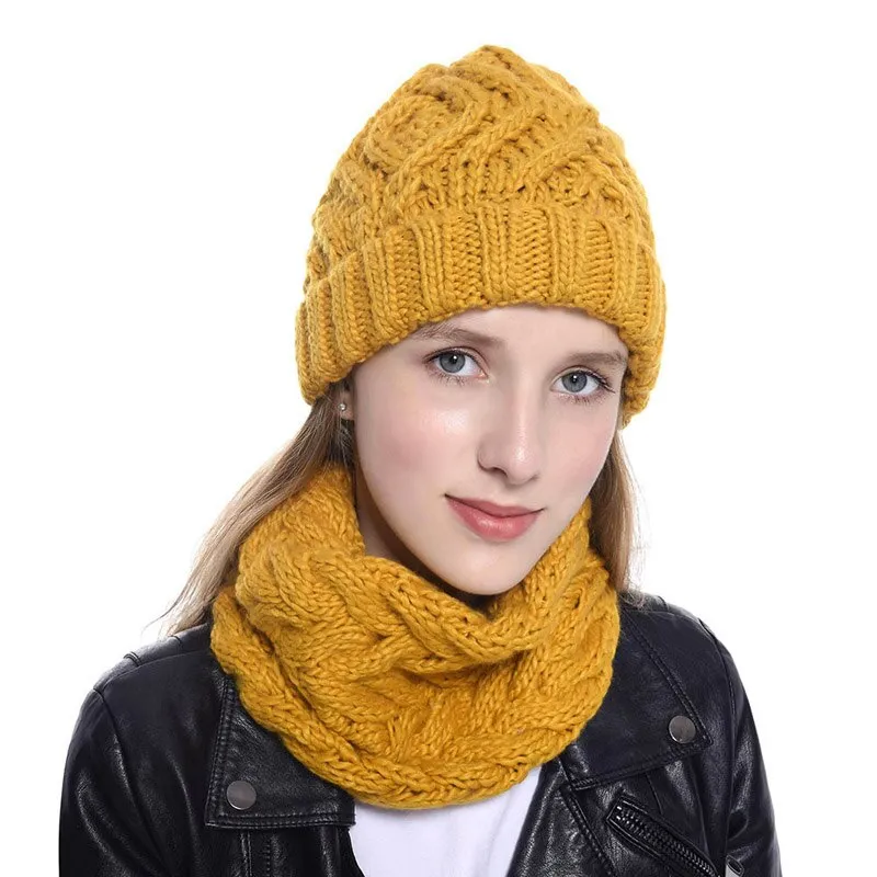 Knit Beanie Hat Winter Hats For Women czapka zimowa gorros mujer invierno bonnet Warm Cap Girls muts czapka zimowa