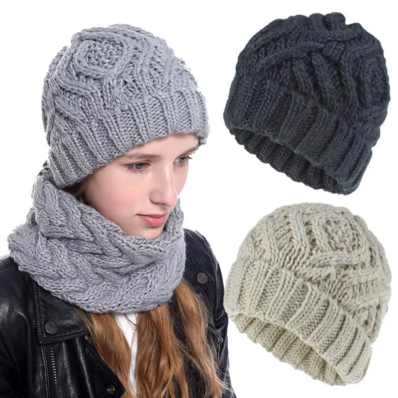 Knit Beanie Hat Winter Hats For Women czapka zimowa gorros mujer invierno bonnet Warm Cap Girls muts czapka zimowa