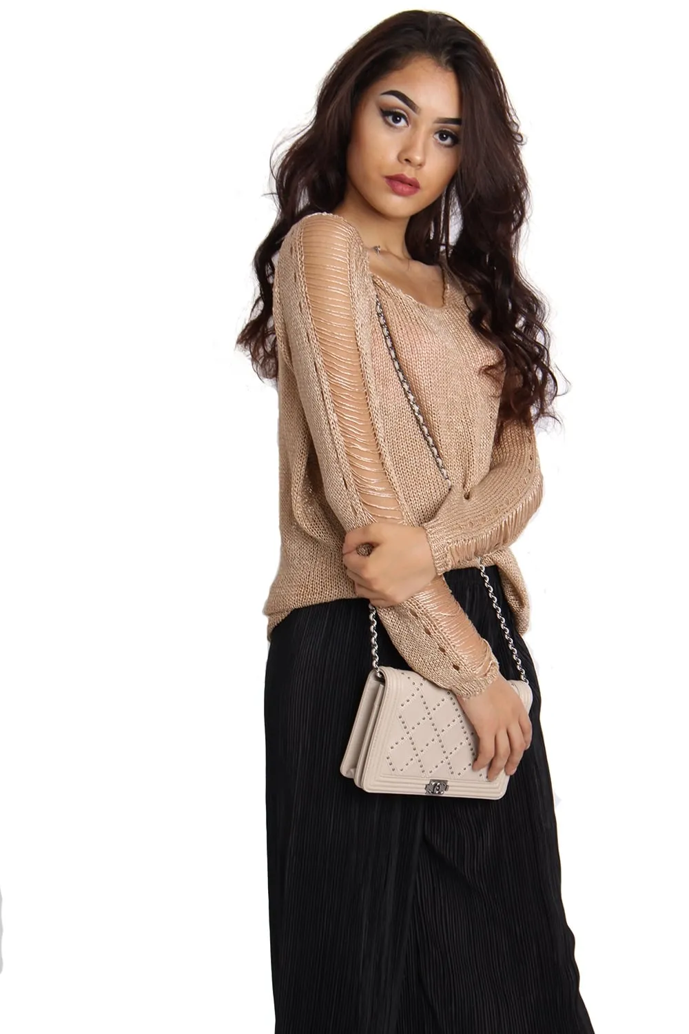 Knitted Soft Cut Out Jumper