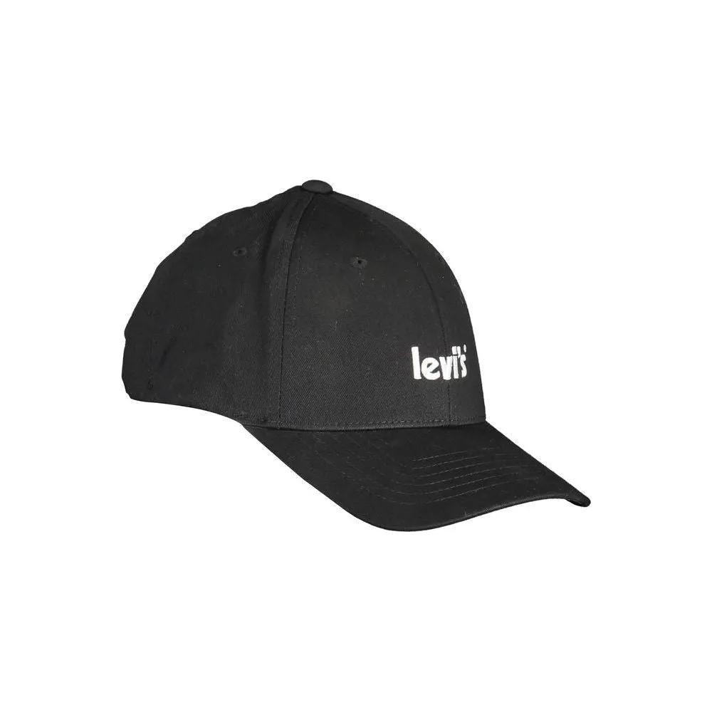 Levi's Black Cotton Hats & Cap