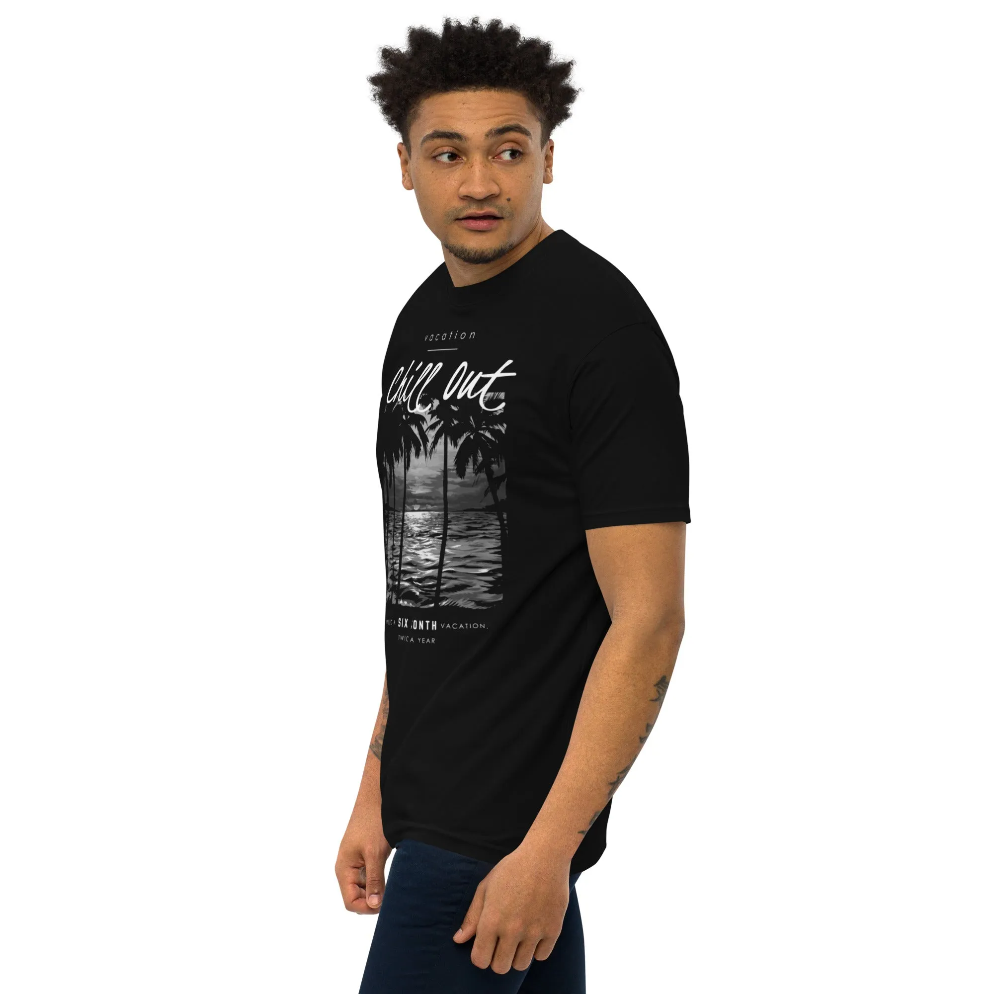 Men’s Chill Out Vacation Theme Heavyweight Tee