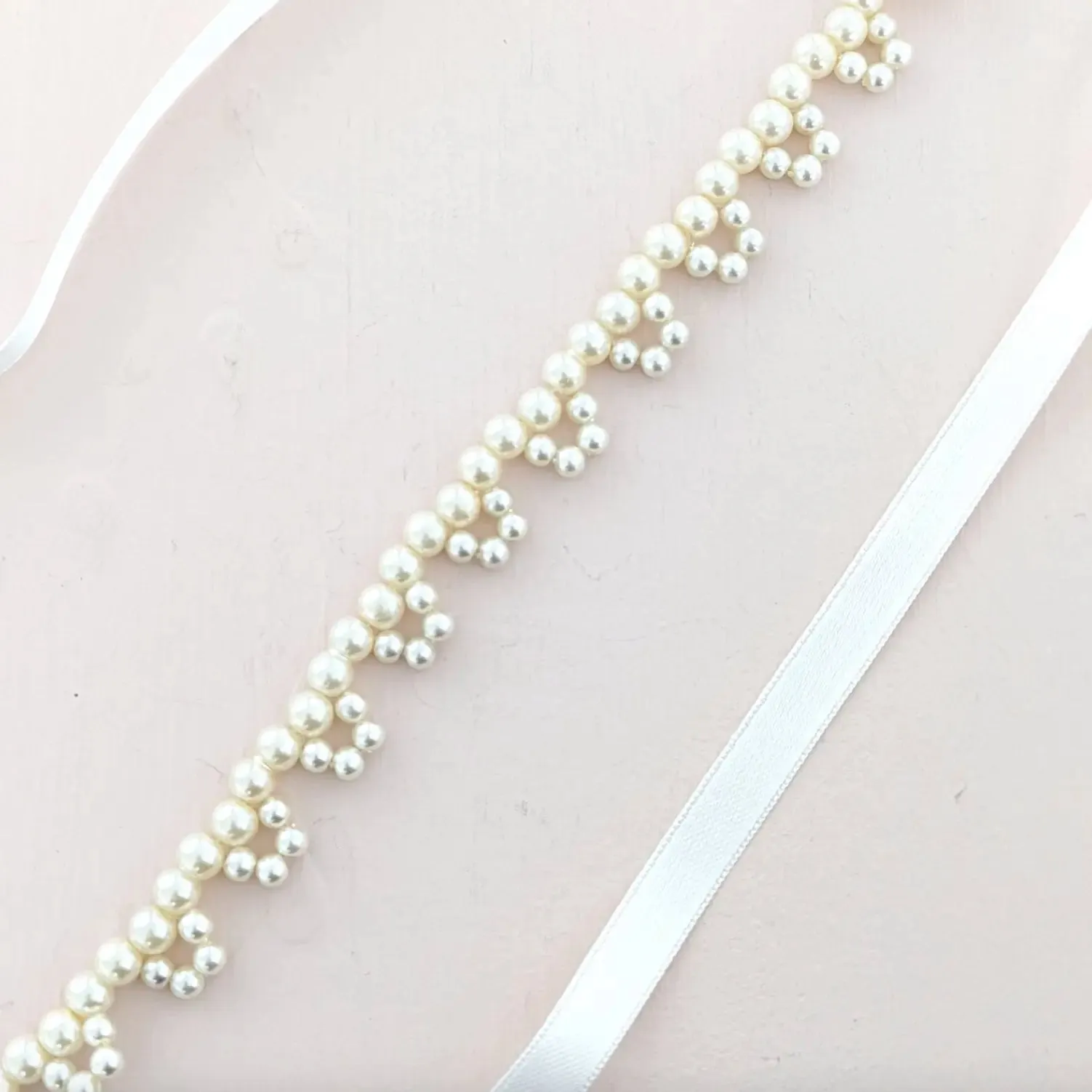 Pearl Belt for Vintage Wedding Dress