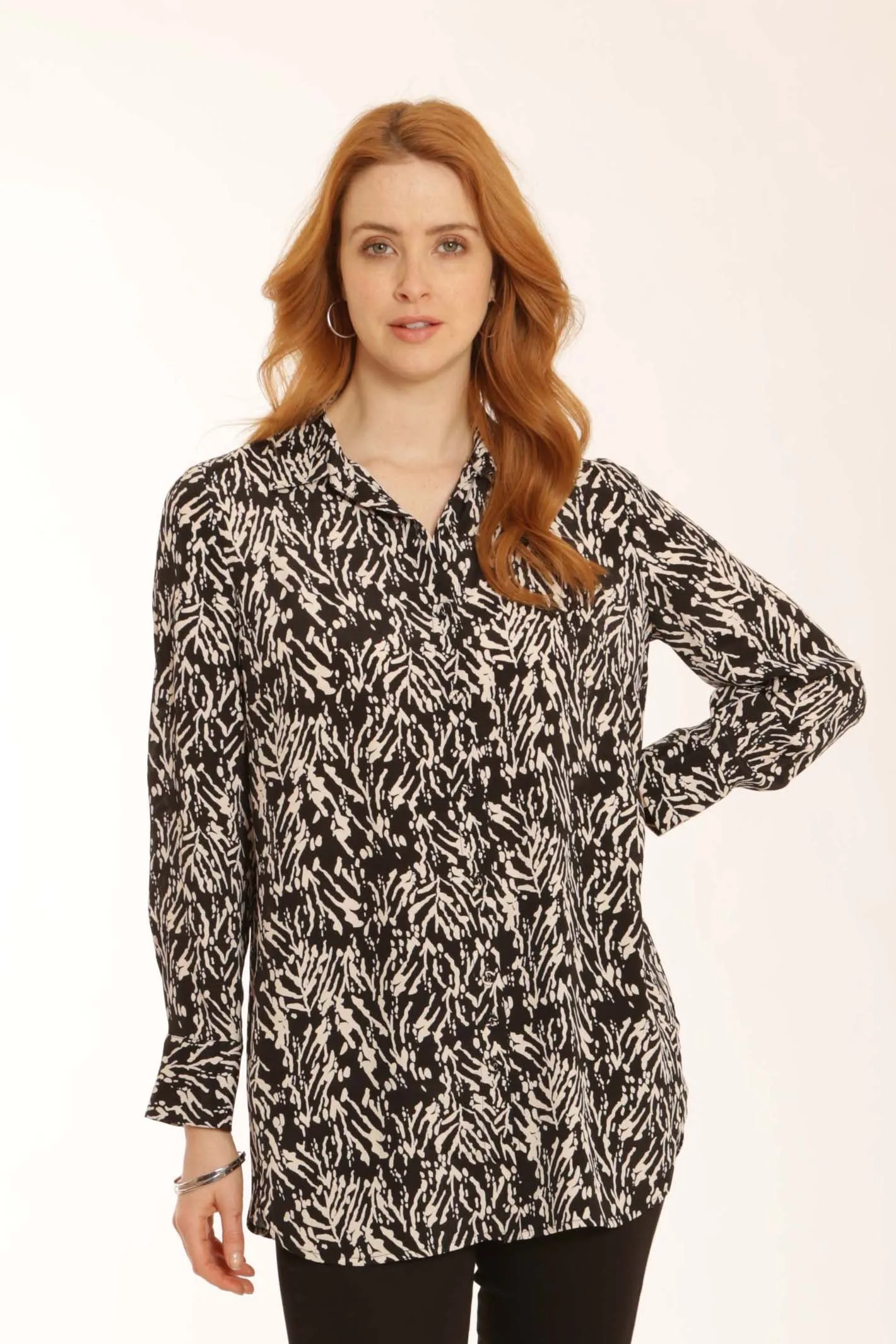 Pomodoro Clothing Wave Print Shirt 82254