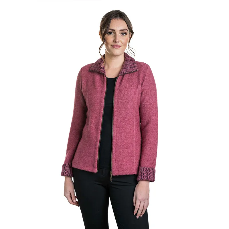 Premium Possum and Merino Wool - Two Tone Trim Jacket