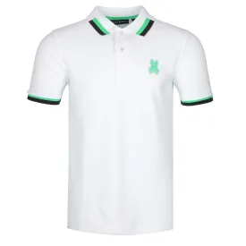 Psycho Bunny Pisani Fashion Polo Shirt in White