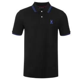 Psycho Bunny Posen Matte Pique Polo Shirt in Black