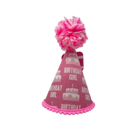 Pup Party Hats Birthday Girl Pink Ink Party Hat for Dogs and Cats