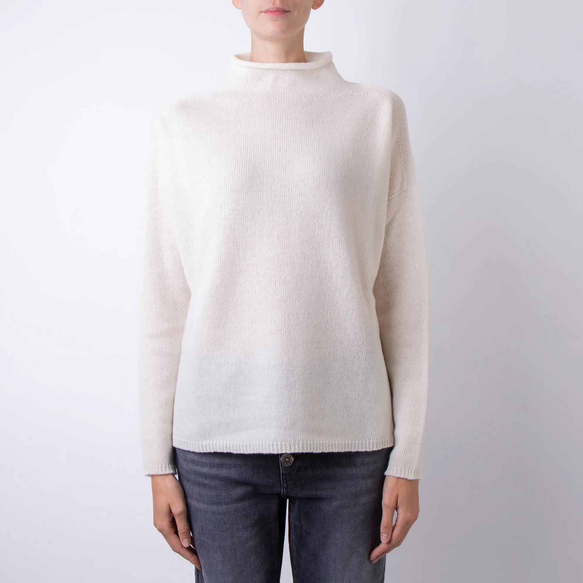 ROBERTO COLLINA SWEATER A20406 03 WHITE