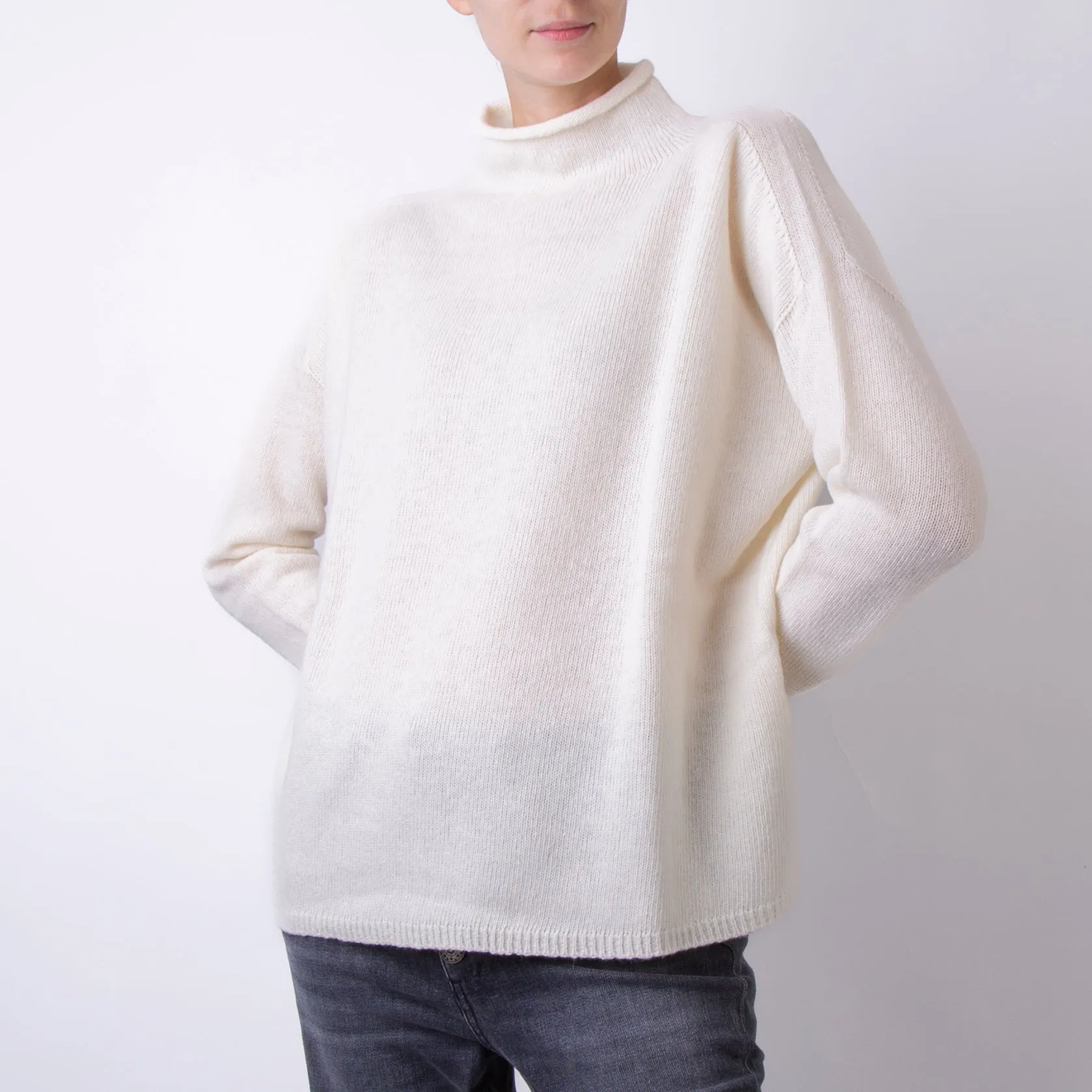 ROBERTO COLLINA SWEATER A20406 03 WHITE