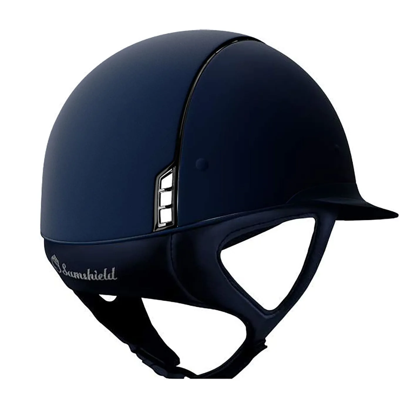 Samshield V1 Miss Shield Standard Shadowmatt Riding Hat - Navy